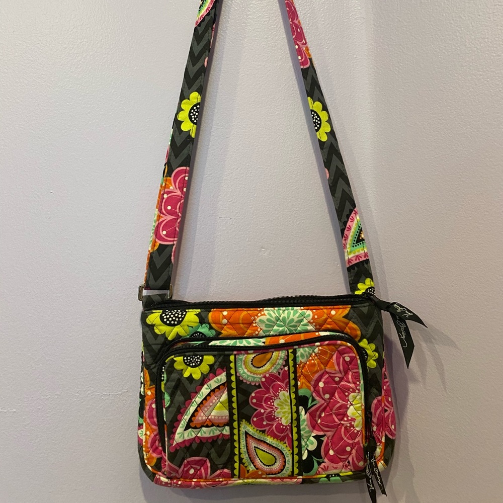 Floral Vera Bradley little hipster crossbody bag